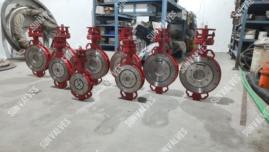 Wafer Type Double Eccentric Design Butterfly Valves