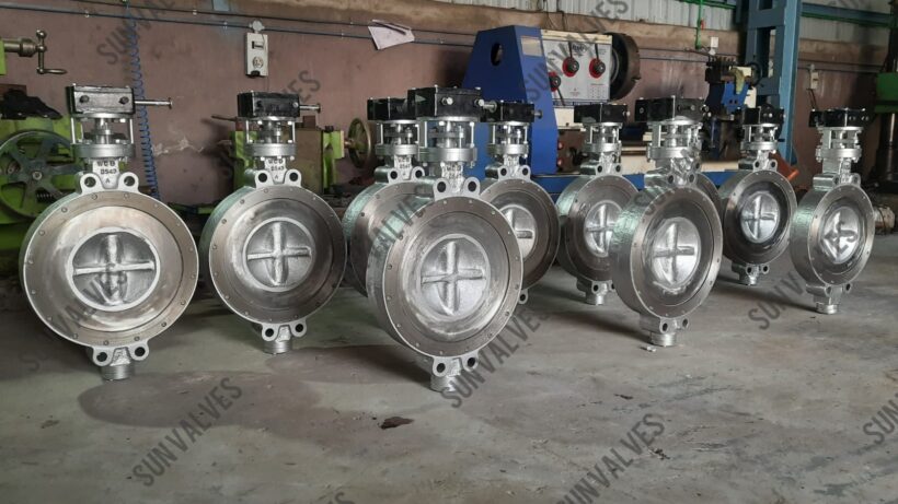 Wafer Type Double Eccentric Design Butterfly Valves