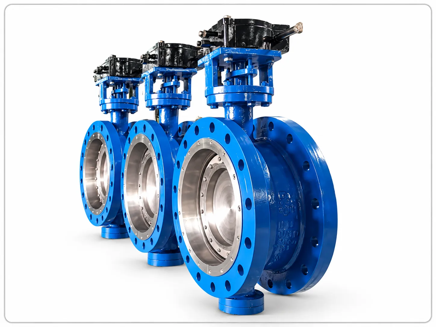 Double Flange Type Double Eccentric Design Butterfly Valve