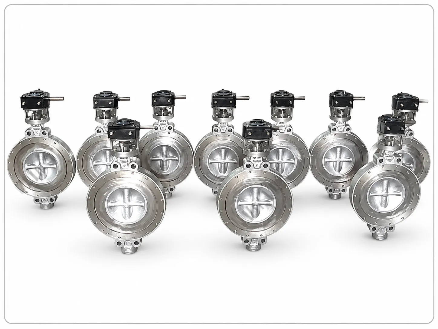 Wafer Type Double Eccentric Design Butterfly Valves